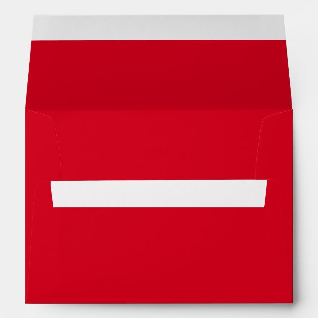 Solid Red Color | Hex# D6001C Envelope (Back (Bottom))