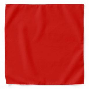 Solid red fire brick tamarillo cherry red bandana