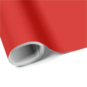 Solid red fire brick tamarillo cherry red wrapping paper (Roll Corner)