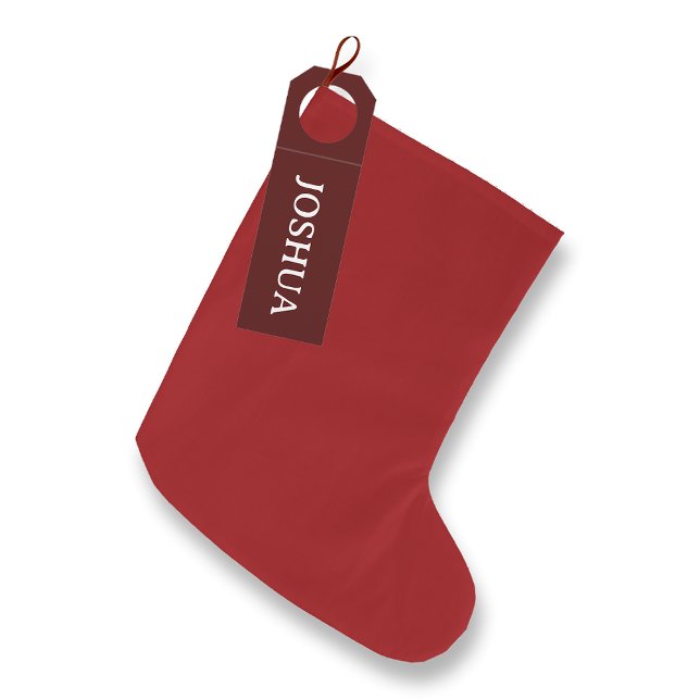 Solid Red Guest Christmas Stocking (Creator Uploaded)