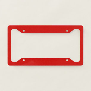 Solid Red License Plate Frame