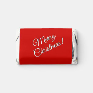 Solid Red Merry Christmas Hershey's Miniatures