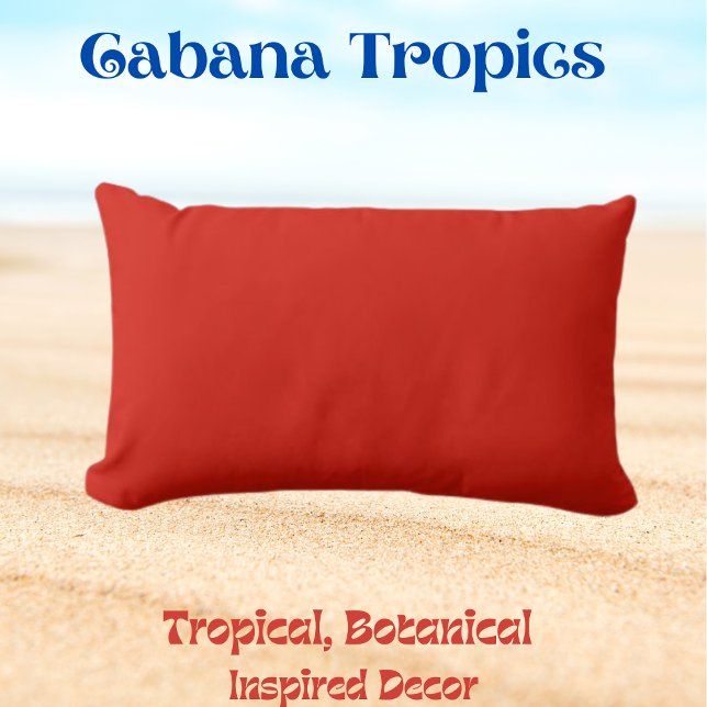 Solid Red/OrangeShade Throw Pillow (Creator Uploaded)