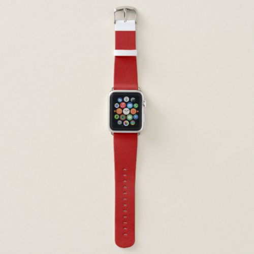 Solid red oxide apple watch band