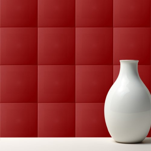 Solid red oxide ceramic tile