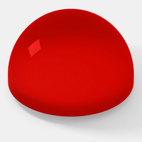 Solid Red Paperweight