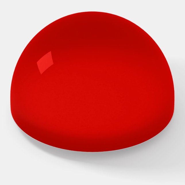 Solid Red Paperweight (Angled)