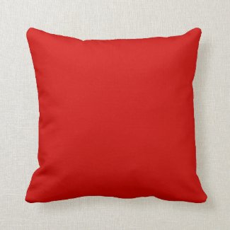 Solid Red Pillow
