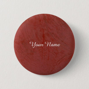 Solid Red Pinback Button