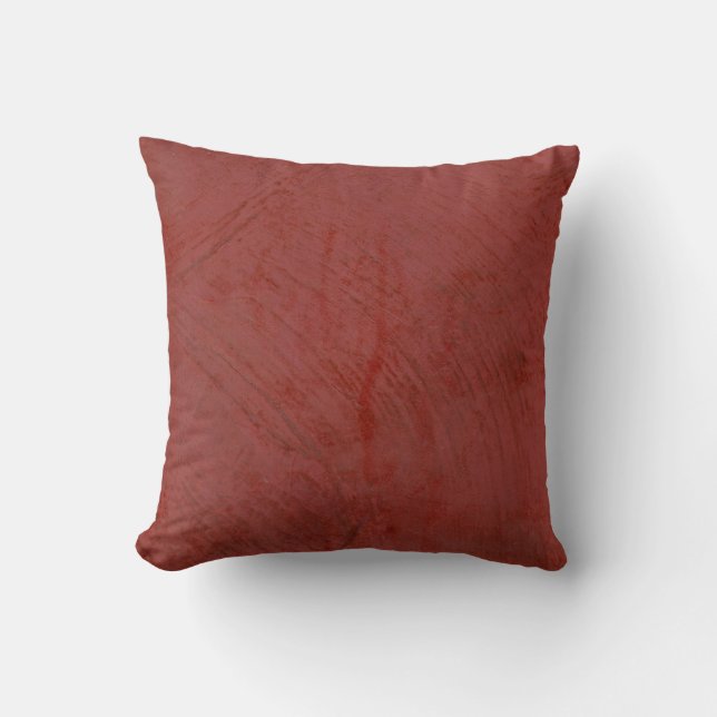 Solid Red Throw Pillow (Front)