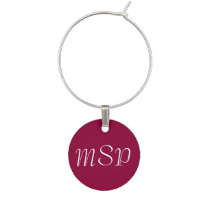 Solid Red Wine Charm