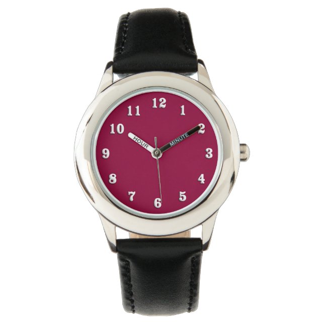 Solid Red Wine Watch (Front)