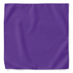 Solid rich purple violet bandana