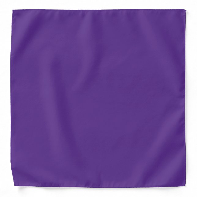 Solid rich purple violet bandana (Front)