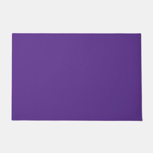 Solid rich purple violet doormat