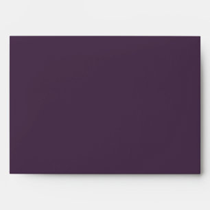 Solid Rich Wine Purple Wedding Envelope