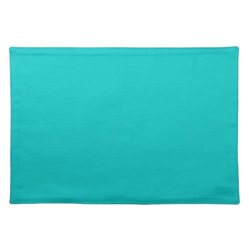 Solid robins egg blue turquoise light sea green cloth placemat