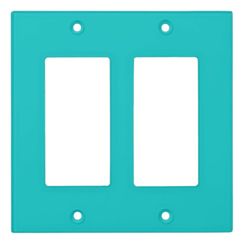 Solid robins egg blue turquoise light sea green light switch cover