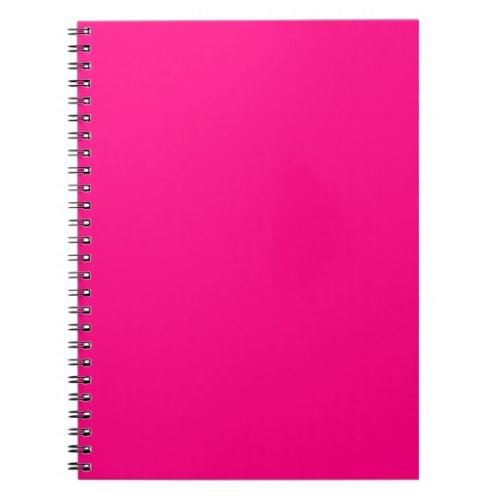 Solid rose deep pink notebook