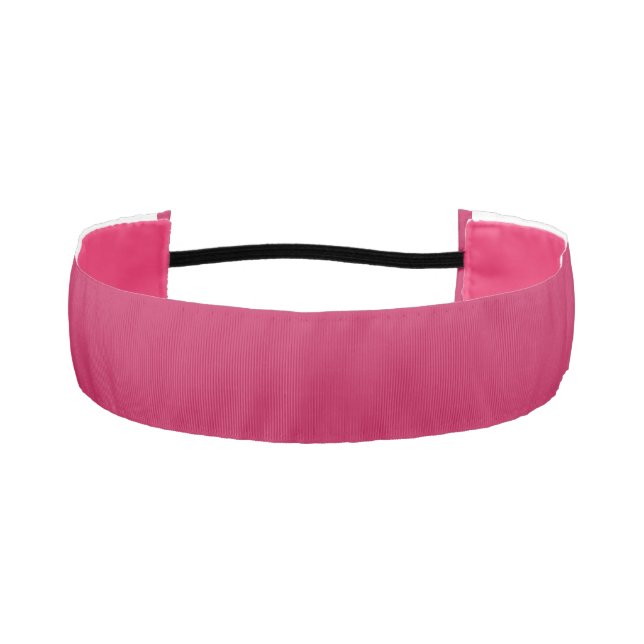 Solid Rose Pink Headband for Sports & Style (Front)