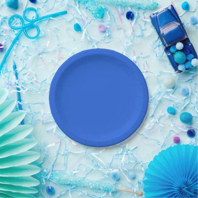 Solid Royal Blue All Occasion Paper Plates (Party)