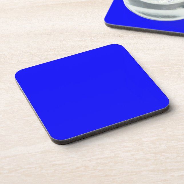 Solid Royal Blue Color Coaster (Left Side)