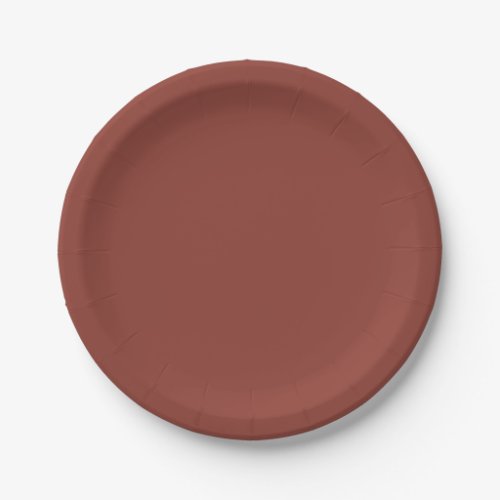 Solid russet brown paper plates