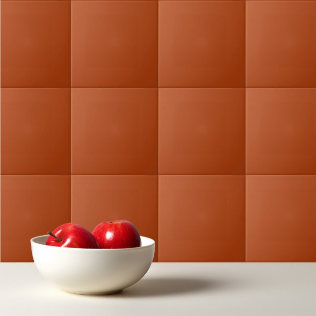 Solid rust brown ceramic tile (Creator Uploaded)