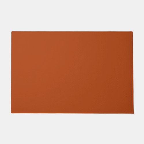 Solid rust brown doormat