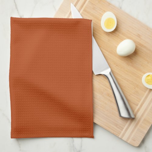 Solid rust brown kitchen towel