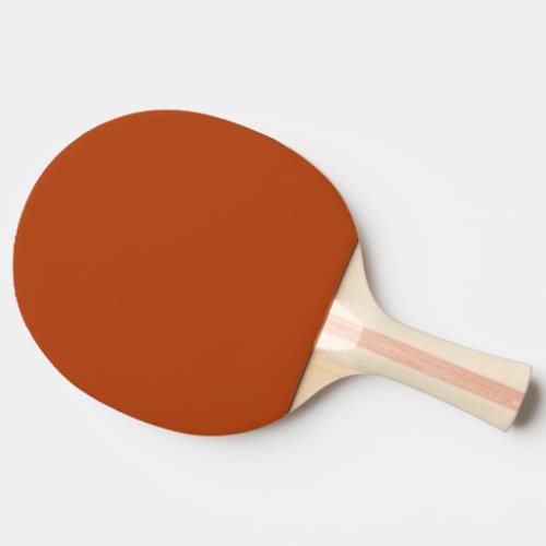 Solid rust brown ping pong paddle