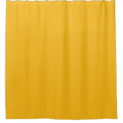 Solid Saffron Yellow Shower Curtain