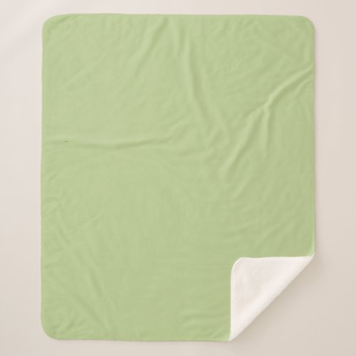 Solid Sage Green by Premium Collections Sherpa Blanket