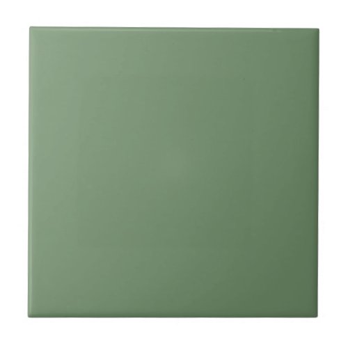 Solid Sage Green Ceramic Tile