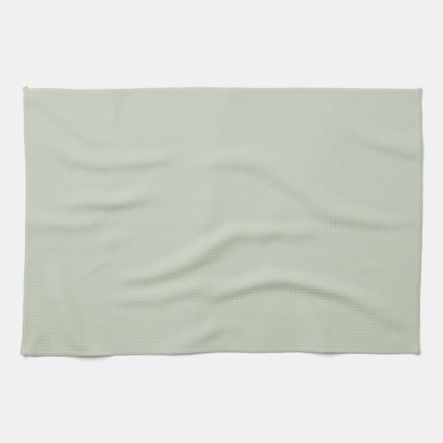 Solid Sage Green Minimal Kitchen Decor Towel (Horizontal)
