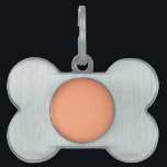 Solid Salmon Pink color background customizable Pet Name Tag<br><div class="desc">This stylish product in salmon pink color background for yourself or as a gift sure to make an impression in all occasions. Click on the "Customize it!" button to reveal tools to customize this product if you wish using a text editor and an image loader. 
 

Intro</div>