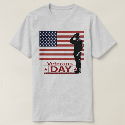 Solid Salute Veterans Day T_Shirt