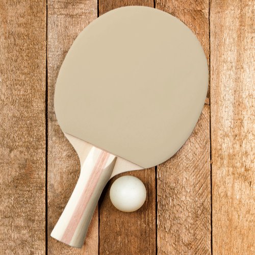 Solid Sand Dune Color Ping Pong Paddle