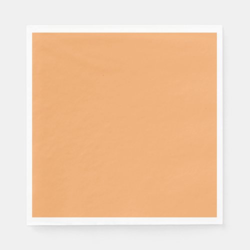 Solid sandy brown pale orange napkins
