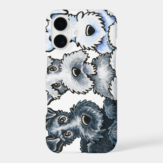 Solid Schnauzers Iphone Case (Back)