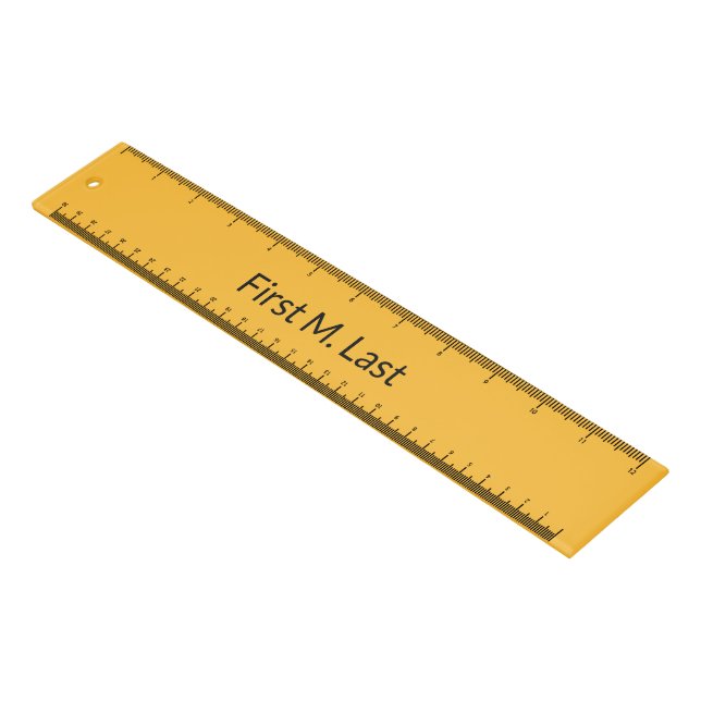 Solid School Colors – Gold Ruler (Angled)