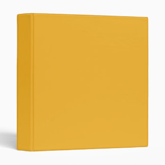 Solid School Colors – Gold Yellow-Orange 3 Ring Binder