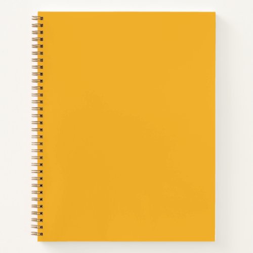 Solid School Colors  Gold Yellow_Orange Notebook