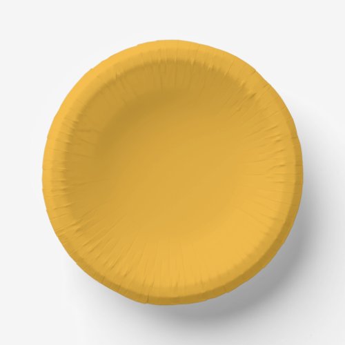 Solid School Colors  Gold Yellow_Orange Paper Bowls
