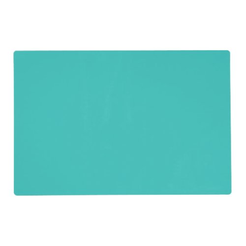 Solid sea green placemat