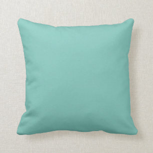 Solid Seaform Green Color Accent Pillow