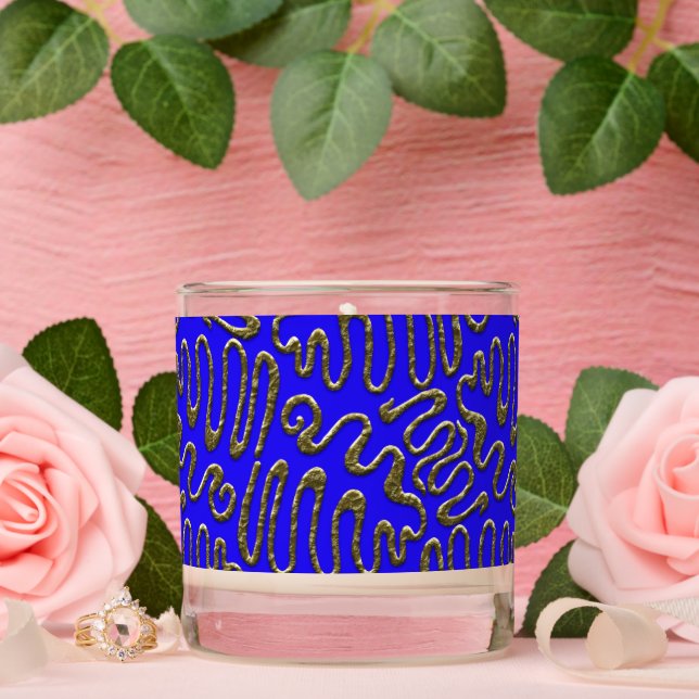 Solid Shade with Gold Embellishments  Scented Candle (Wedding)