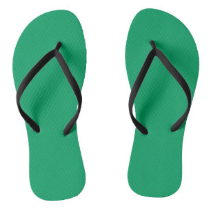 Solid Shamrock Green Flip Flops