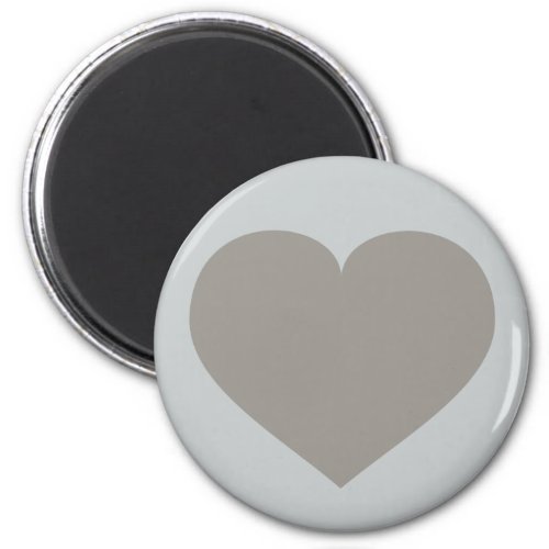 Solid silver heart magnet