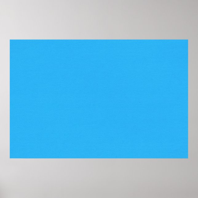 SOLID SKY BLUE BACKGROUND TEMPLATE TEXTURE WALLPAP POSTER (Front)